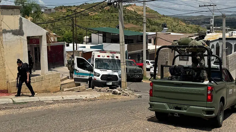 Balacera en colonia Villas del Tec en Parral 1